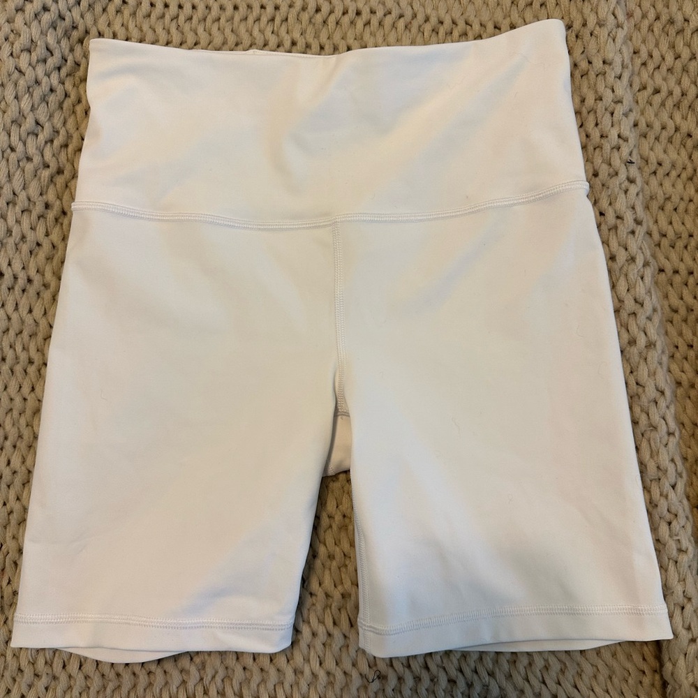 Athleta Elation 7” Biker Short White
